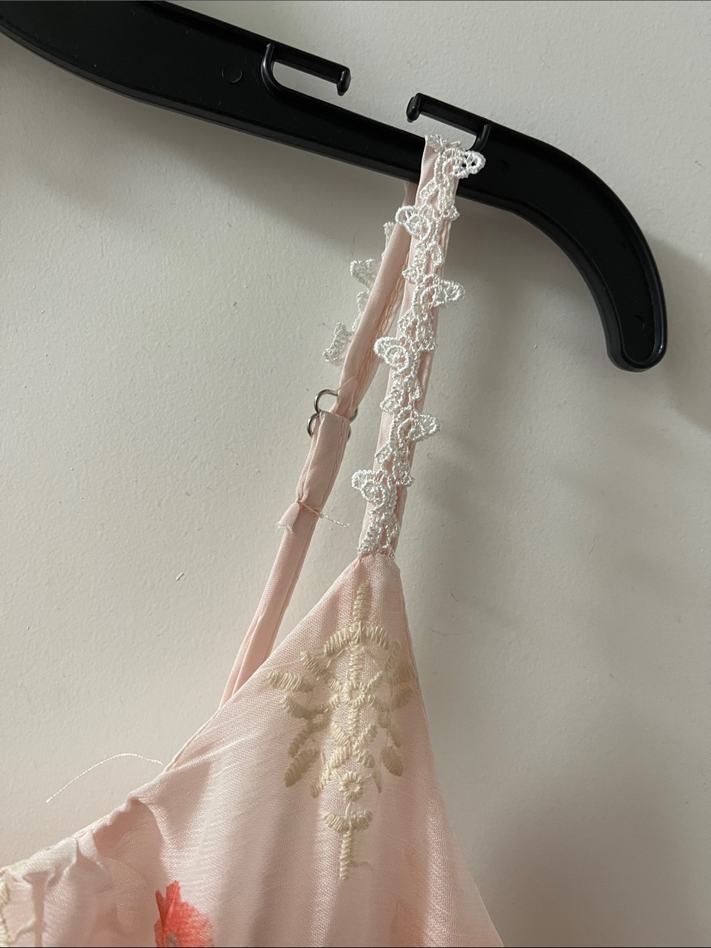 Women’s ' Light Pink Floral Embroidered Maxi Dress - Picture 2 of 7